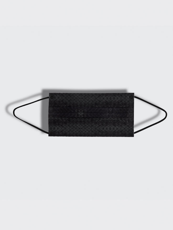 barrière unisex disposable black woven texture print 5 pack